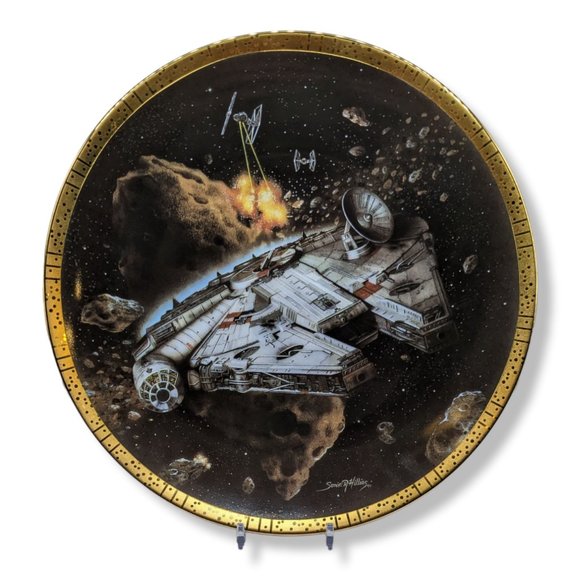 1994 Star Wars Space Vehicles The Millennium Falcon Collector Plate - Picture 4 of 4